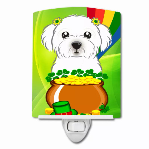 St. Patrick's Day Design with Dog Ceramic Night Light - S000213B001695P099283V000