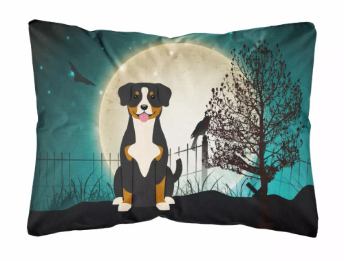 Halloween Dog Art Canvas Fabric Decorative Pillow - S000213B001695P071267V000