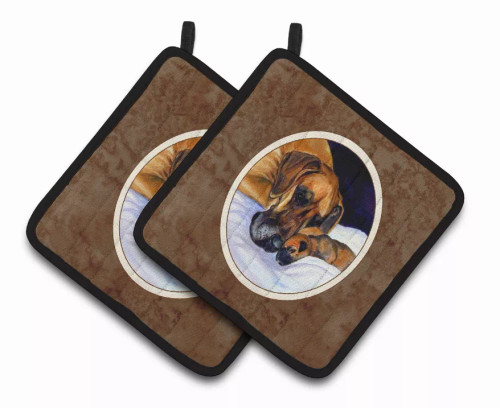 Dog Artwork Pair of Pot Holders - S000213B001695P069331V009