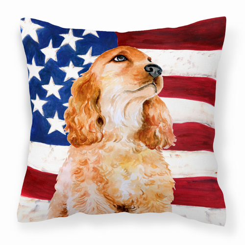 USA Design with Dog Fabric Decorative Pillow - S000213B001695P113831V000