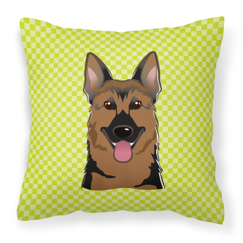 Dog Face Checkerboard Design Fabric Decorative Pillow - S000213B001695P043348V000