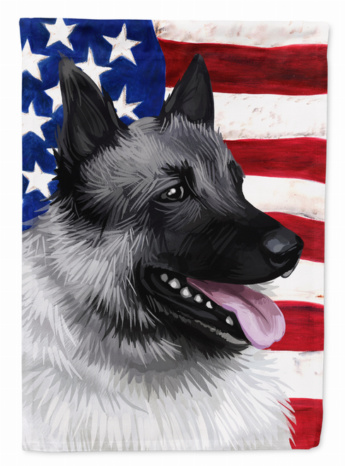 American Flag with Dog Artwork Flag Garden Size - CK6631GF