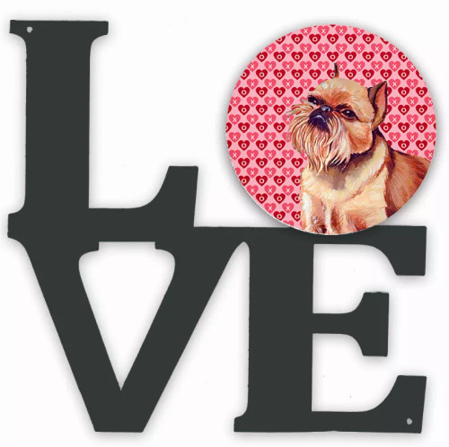 Dog Hearts Love and Valentine's Day Portrait Metal Wall Artwork LOVE - S000213B001695P012568V000