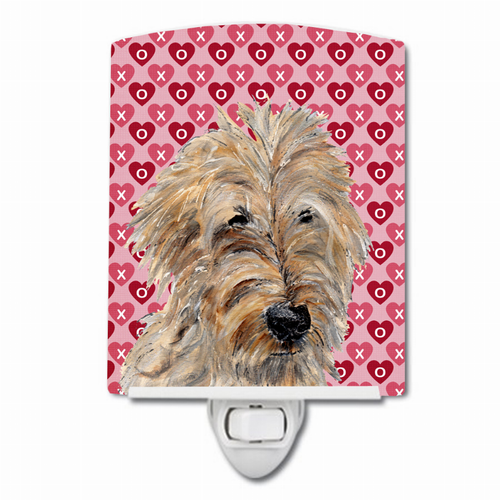 Hearts Love and Valentine's Day Dog Art Ceramic Night Light - SC9715CNL