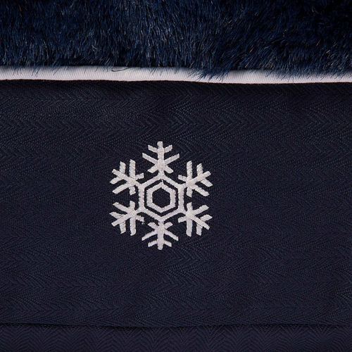 Halo Snowflakes Rectangular Dog Bed Halo Snowflakes Rectangular Dog Bed