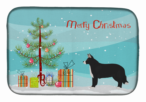 Dog Breed/Merry Christmas art Dish Drying Mat - S000213B001695P000568V000