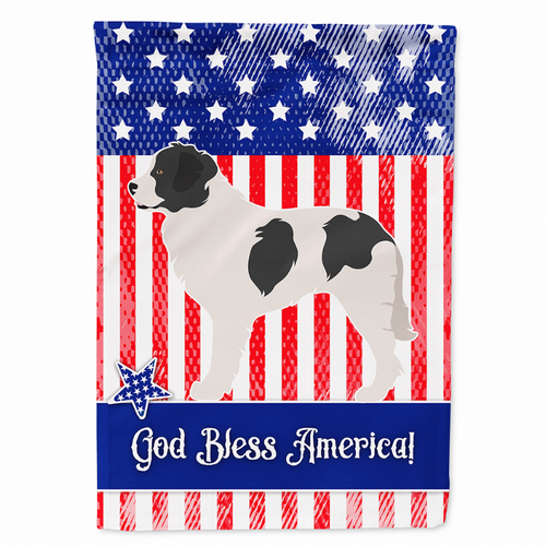 Dog Print American Flag Garden Size - S000213B001695P097132V000
