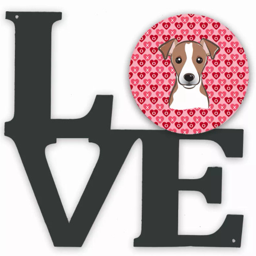Dog Face xoxo Hearts Metal Wall Artwork LOVE - S000213B001695P011936V000