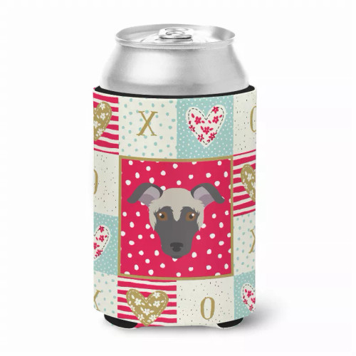Patchwork Love with Dog Face Can or Bottle Hugger - S000213B001695P006972V000