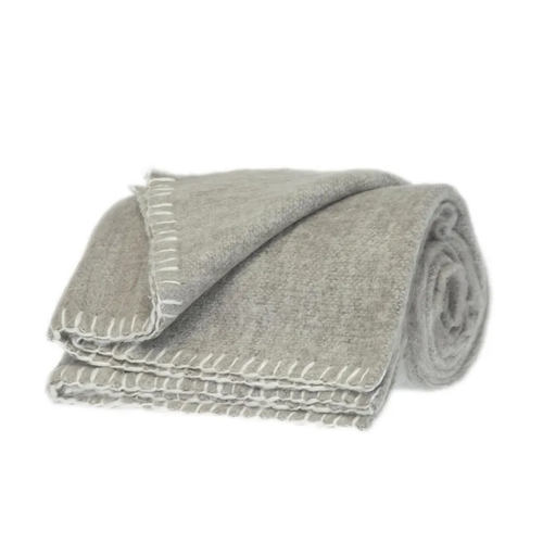 Parkland Collection Slubby Transitional Gray 52" x 67" Woven Handloom Throw