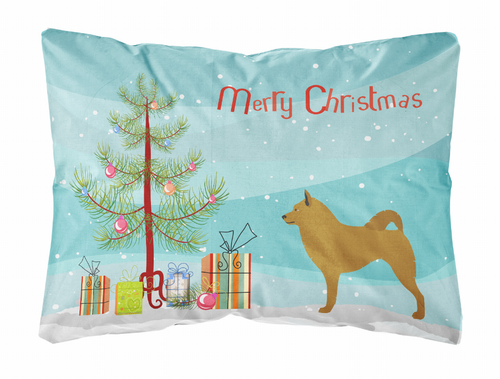 Christmas Tree Dog Art Canvas Fabric Decorative Pillow Style 2 - BB8505PW1216
