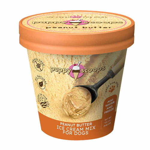 Puppy Cake Scoops Ice Cream Mix Peanut Butter Pint Large 4.65oz Puppy Cake Scoops Ice Cream Mix Peanut Butter Pint Large 4.65oz