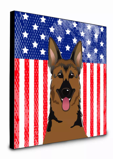 American Flag and Dog Artwork Wall Panel - S000213B001695P014455V005