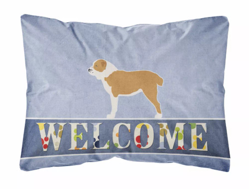 Welcome Dog Art Canvas Fabric Decorative Pillow - S000213B001695P079965V000