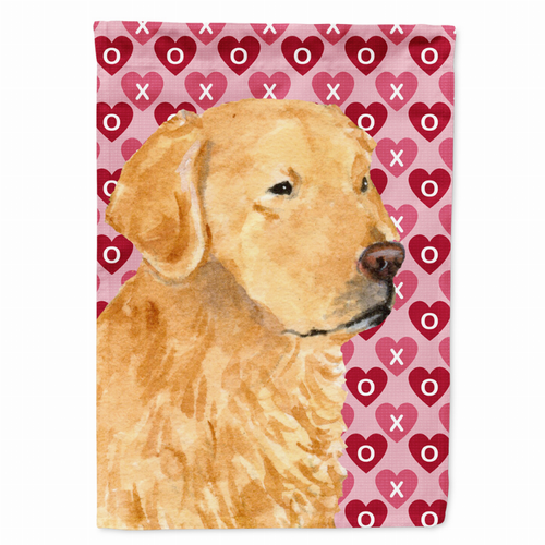 Hearts Love and Valentine's Day Dog Portrait Flag Garden Size - SS4476GF