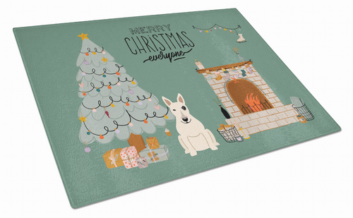 Christmas Everyone Dog Print Glass Cutting Board Large - CK7701LCB