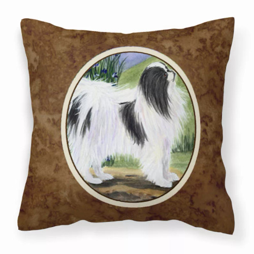 Portrait Artwork with Dog Brown Fabric Decorative Pillow - S000213B001695P022671V000