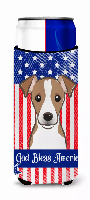 American Flag and Dog Ultra Hugger for slim cans - S000213B001695P061962V000