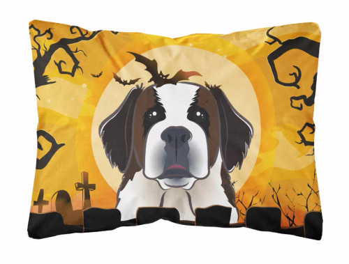 Halloween Dog Art Canvas Fabric Decorative Pillow - S000213B001695P057471V000