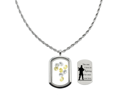 Inspirational Tag Lockets With High Grade Cubic Zirconia By Pink Box - PinkBox-6-000617