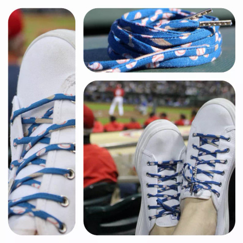 Baseball Shoelaces with Metal Tips - S001498B002027P000005V001