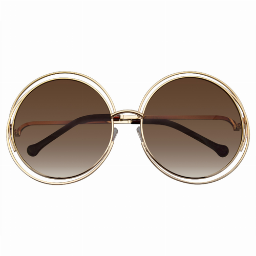 Round Sunglasses Double Wire Big Oversize Boho Circle Lens Sunglasses - S000436B001378P000027V003