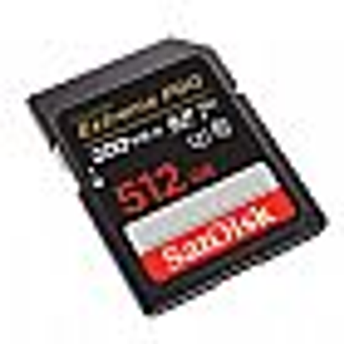 SanDisk Extreme Pro SDXC Memory Card, 512GB, UHS-I, Up to 200MB/s read speeds