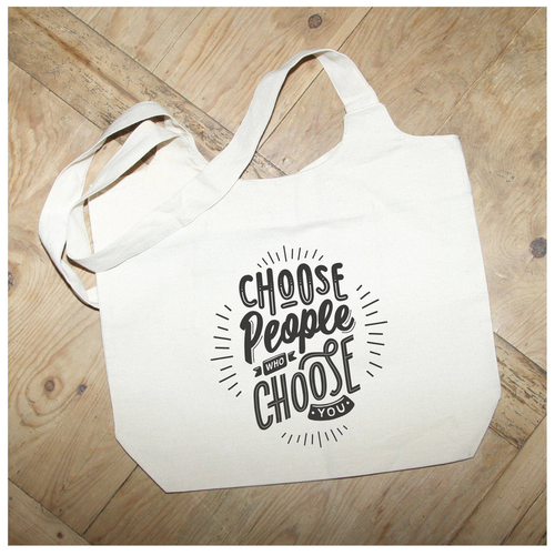 Choose people who choose you / Natural Tote Bag Choose people who choose you / Natural Tote Bag