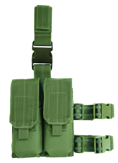 Drop Leg Platform with Attached M4/M16 Double Mag Pouch
