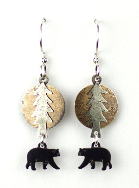 Tree Disk With Black Bear