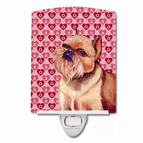 Hearts Love and Valentine's Day Dog Art Ceramic Night Light - LH9134CNL