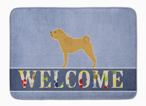 Dog Breed Print Machine Washable Memory Foam Welcome Mat - S000213B001695P080019V011