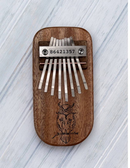 Owl Engraved Thumb Piano - S002282B002604P000032V004