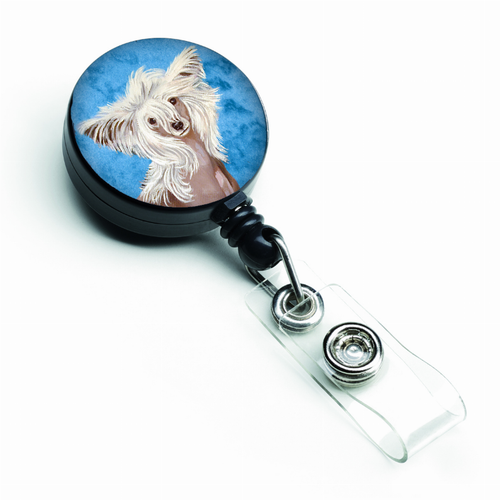 Chinese Crested Retractable Badge Reel - LH9392BUBR