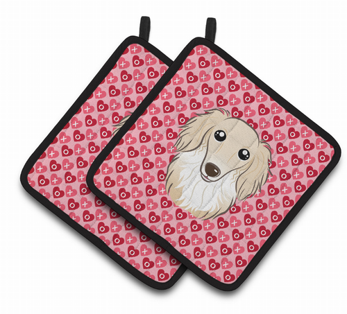 Dog XOXO Pair of Pot Holders - BB5282PTHD