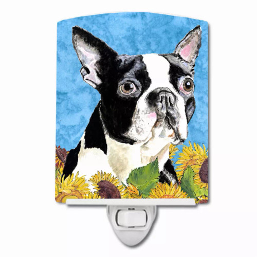 Dog In Summer Flowers Ceramic Night Light - S000213B001695P103165V000