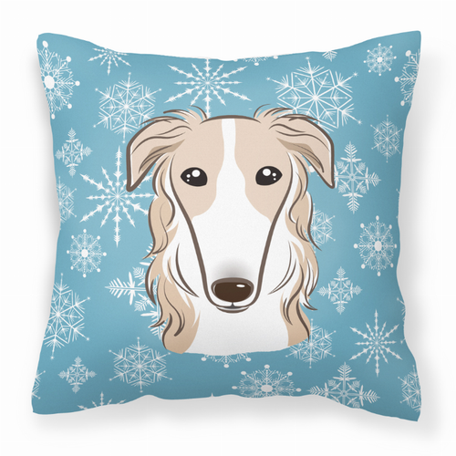 Winter Snowflake Dog Face Design Fabric Decorative Pillow - S000213B001695P056454V000