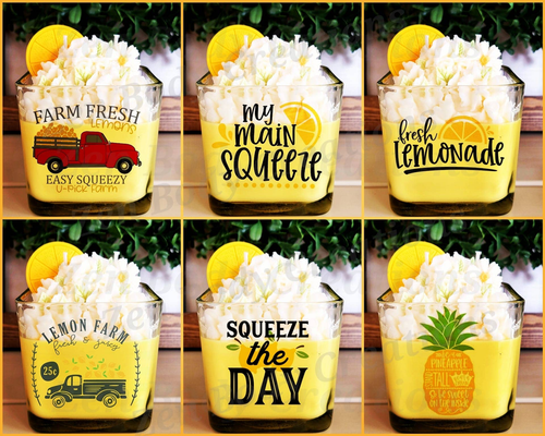 Lemon Zing soy wax candles - ZenCandle367