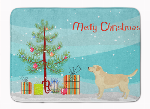 Christmas Tree Dog Art Machine Washable Memory Foam Mat - S000213B001695P001456V022