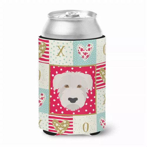 Patchwork Love with Dog Face Can or Bottle Hugger - S000213B001695P006992V000