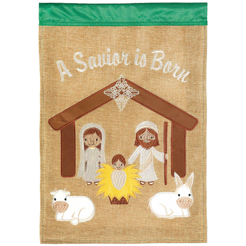 Nativity Flag Poly Garden