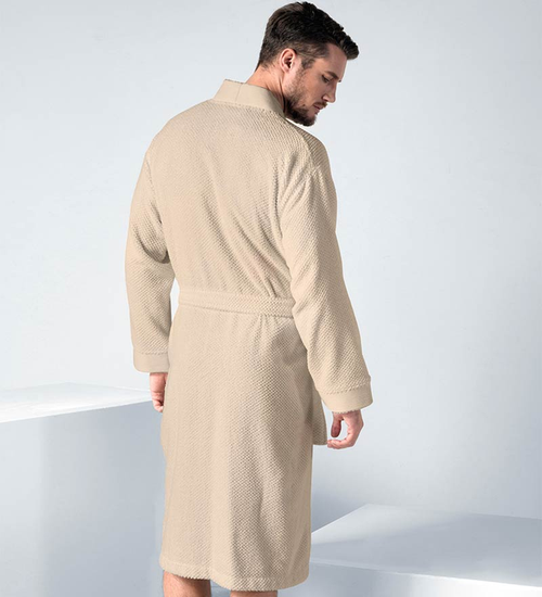 Men's Turkish Cotton Terry Cloth Kimono Robe - S-RTT111M-BG-L387