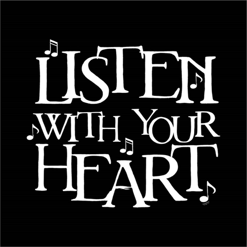 Moved by Music black VI-Listen by Tara Reed, Canvas Art