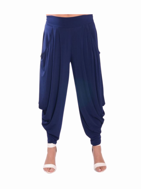 Pull On Pants With Wide Waist Band And Kangaroo Pockets - S001372B002006P000153V015