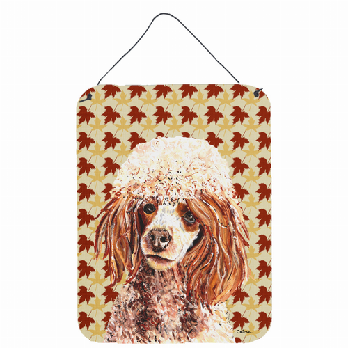 Fall Leaves Design with Dog Wall or Door Hanging Prints - SC9675DS1216