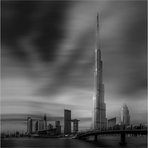 Dubai Downtown Cityscape, Dubai, UAE by Mohamed Kazzaz, Canvas Art