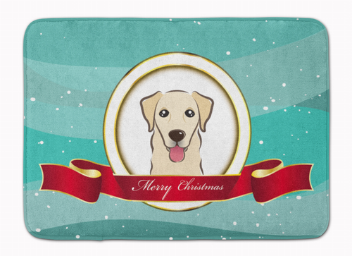 Merry Christmas Dog Art Machine Washable Memory Foam Mat - S000213B001695P077356V051