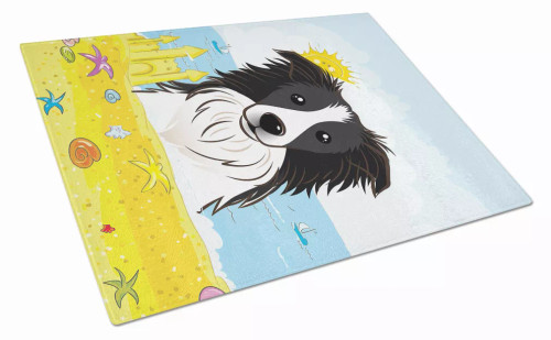 Summer Dog Art Glass Cutting Board Large - S000213B001695P061350V020