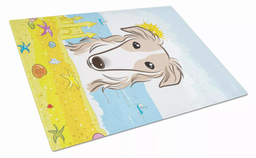 Summer Dog Art Glass Cutting Board Large - S000213B001695P061350V013