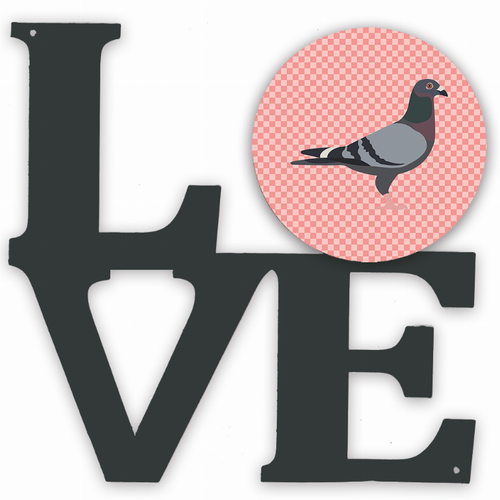 Bird Profile Artwork Metal LOVE Wall Decor - BB7951WALV